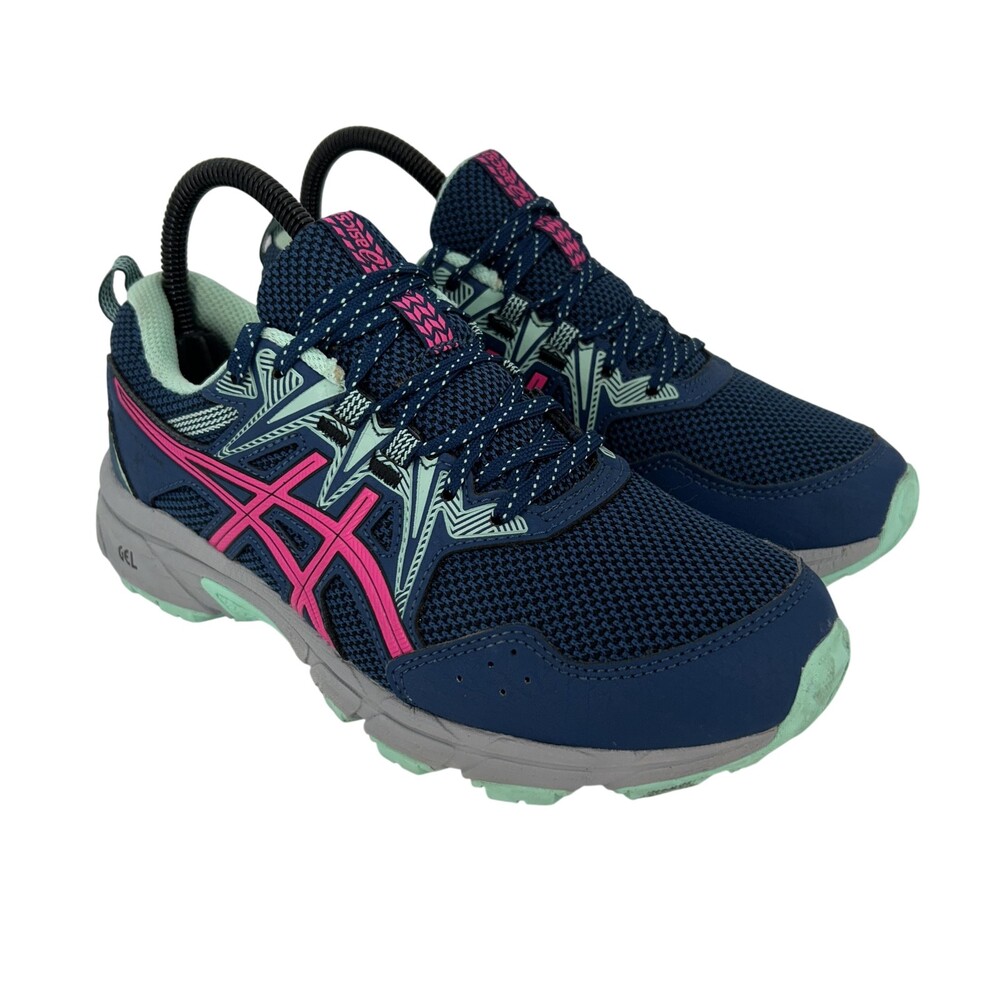 ASICS GEL-Venture 8 Shoes Womens Size 7 Blue Trail Running Sneakers 1012B231